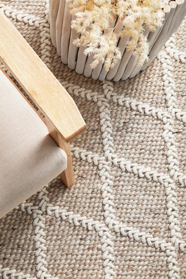 Natural Wool Blend Rug