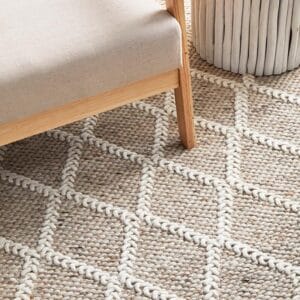 Natural Wool Blend Rug