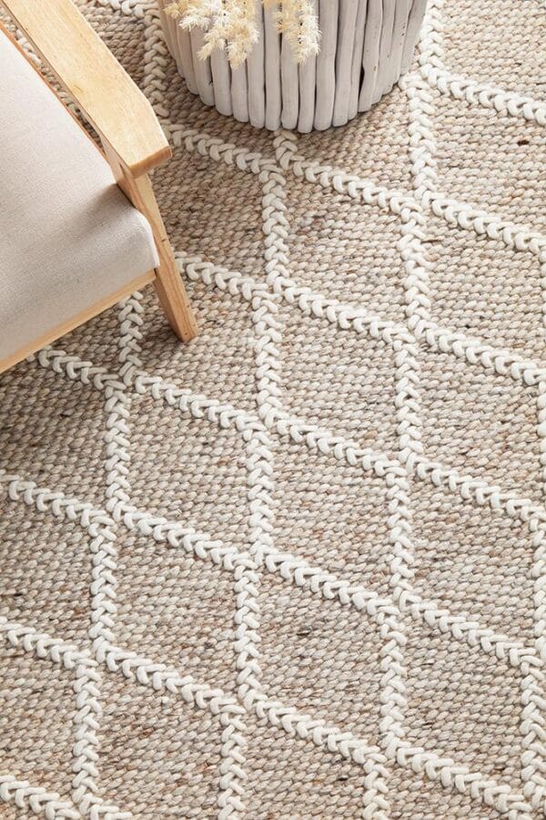 Natural Wool Blend Rug