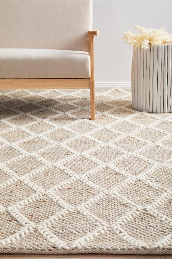 Natural Wool Blend Rug