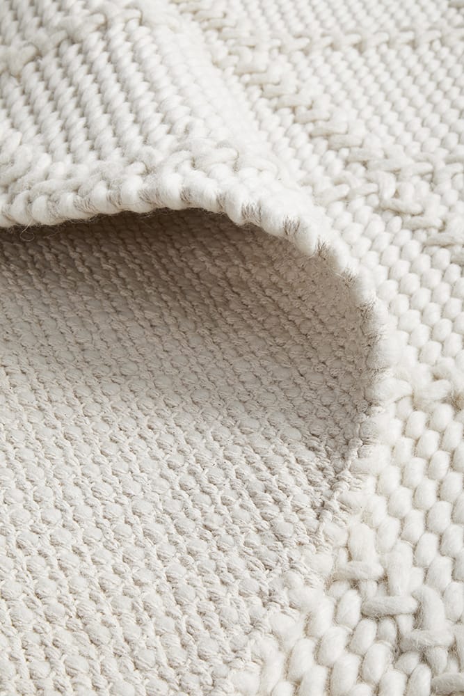 White Wool Blend Rug: Timeless Elegance for Your Living Space