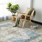 Shaded Blue Centre Rug