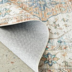 Shaded Blue Centre Rug Backing