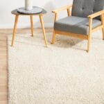 Cream Shag Pile Rug