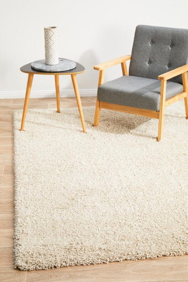 Cream Shag Pile Rug Cream Shag Pile Rug