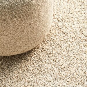 Cream Shag Pile Rug Top View