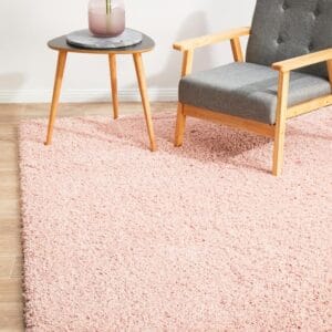 Pink Shag Pile Rug