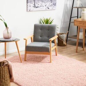 Pink Shag Pile Rug