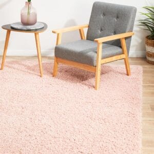 Pink Shag Pile Rug