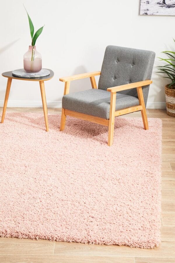 Pink Shag Pile Rug