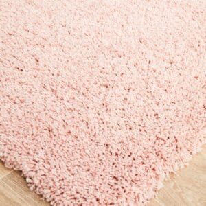 Pink Shag Pile Rug