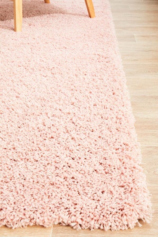 Pink Shag Pile Rug