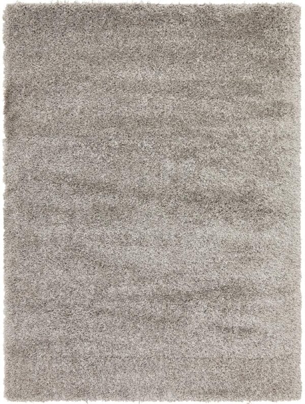 Silver Shag Pile Rug