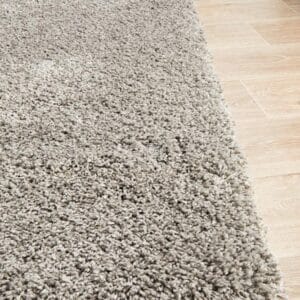 Silver Shag Pile Rug