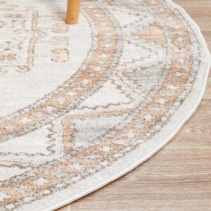 Caitlan Natural Rug Round Design Rug