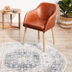 Stonewashed Blue Centre Rug