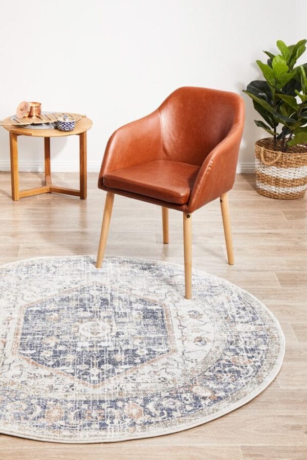 Stonewashed Blue Centre Rug