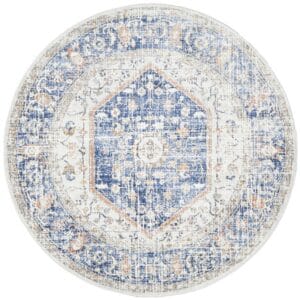 Stonewashed Blue Centre Rug