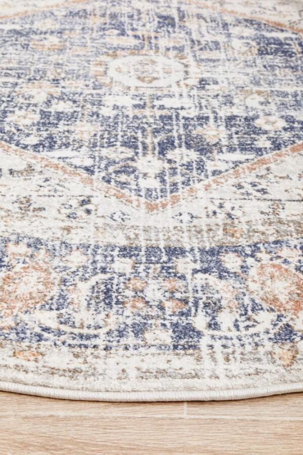 Stonewashed Blue Centre Rug