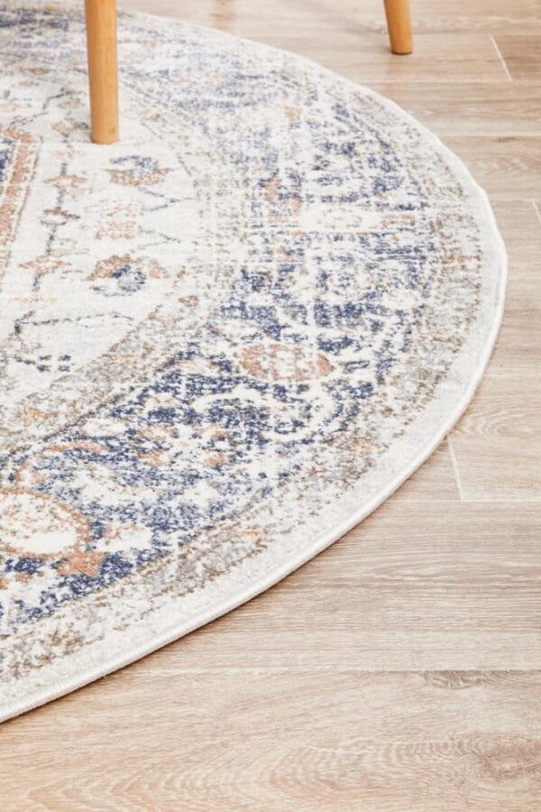 Stonewashed Blue Centre Rug