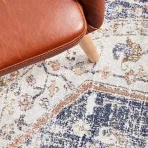 Stonewashed Blue Centre Rug