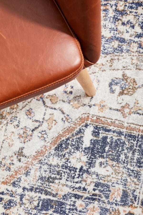 Stonewashed Blue Centre Rug