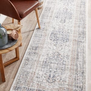 Stonewashed Blue Centre Rug