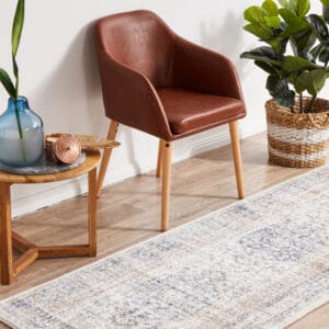 Stonewashed Blue Centre Rug
