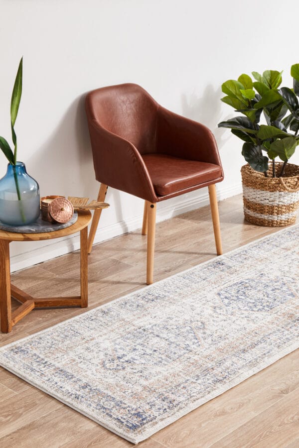 Stonewashed Blue Centre Rug
