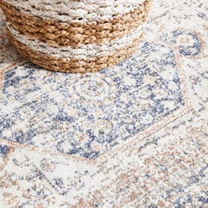 Stonewashed Blue Centre Rug