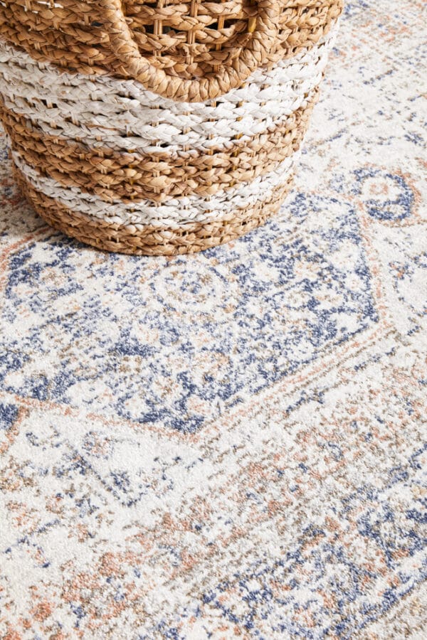 Stonewashed Blue Centre Rug