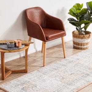Stonewashed Peach Design Rug