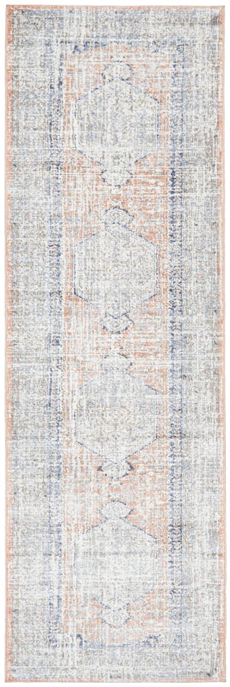 Stonewashed Peach Design Rug