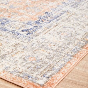 Stonewashed Peach Design Rug
