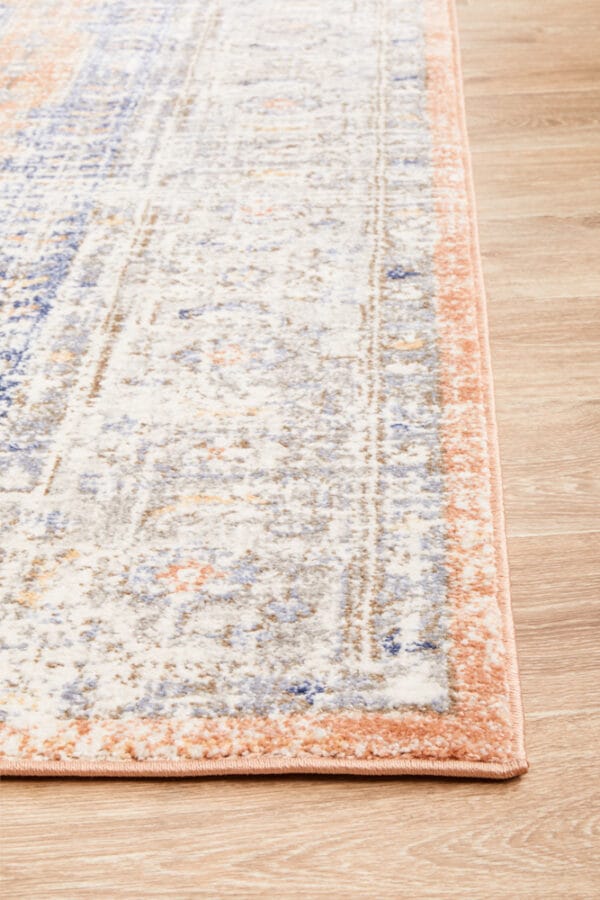 Stonewashed Peach Design Rug