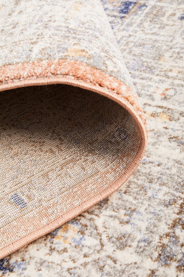 Stonewashed Peach Design Rug