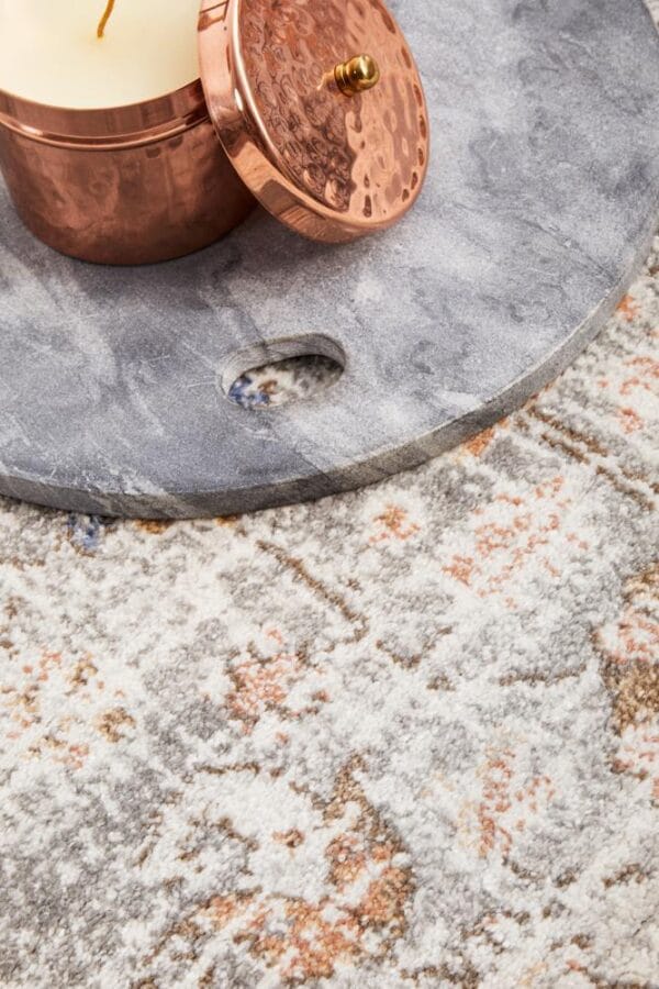 Stonewashed Silver Design Rug