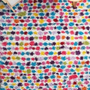Polka Dot Shag Rug