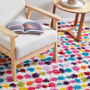 Polka Dot Shag Rug