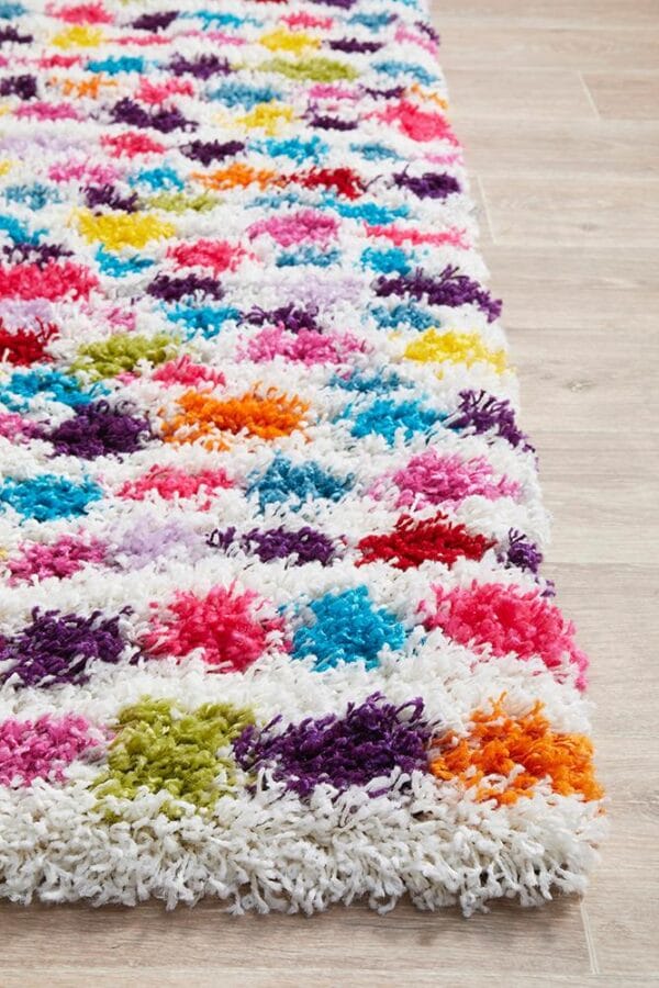 Polka Dot Shag Rug