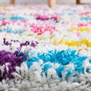 Polka Dot Shag Rug