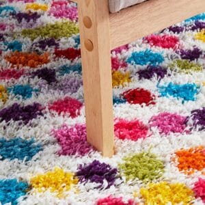 Polka Dot Shag Rug