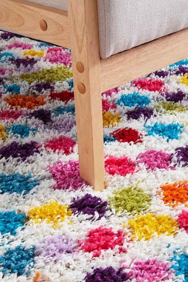 Polka Dot Shag Rug