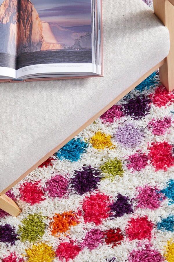 Polka Dot Shag Rug