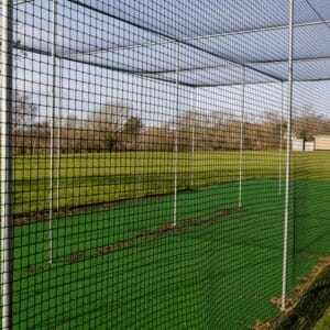 Cricket nets with Green marine carpet