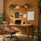 Natural Cork Feature Wall for Home Offices Cork Rolls Australia