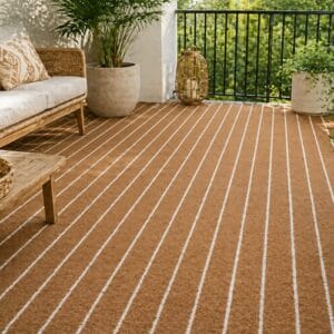 Patio carpet on a balcony