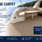 Marine Carpet Plush installed on a boat deck showing the soft carpet finish for marine and outdoor areas.